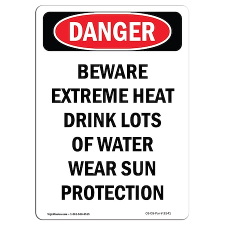 Signmission Safety Sign, OSHA Danger, 14" Height, Aluminum, Do Not Access High Voltage, Portrait OS-DS-A-1014-V-2541